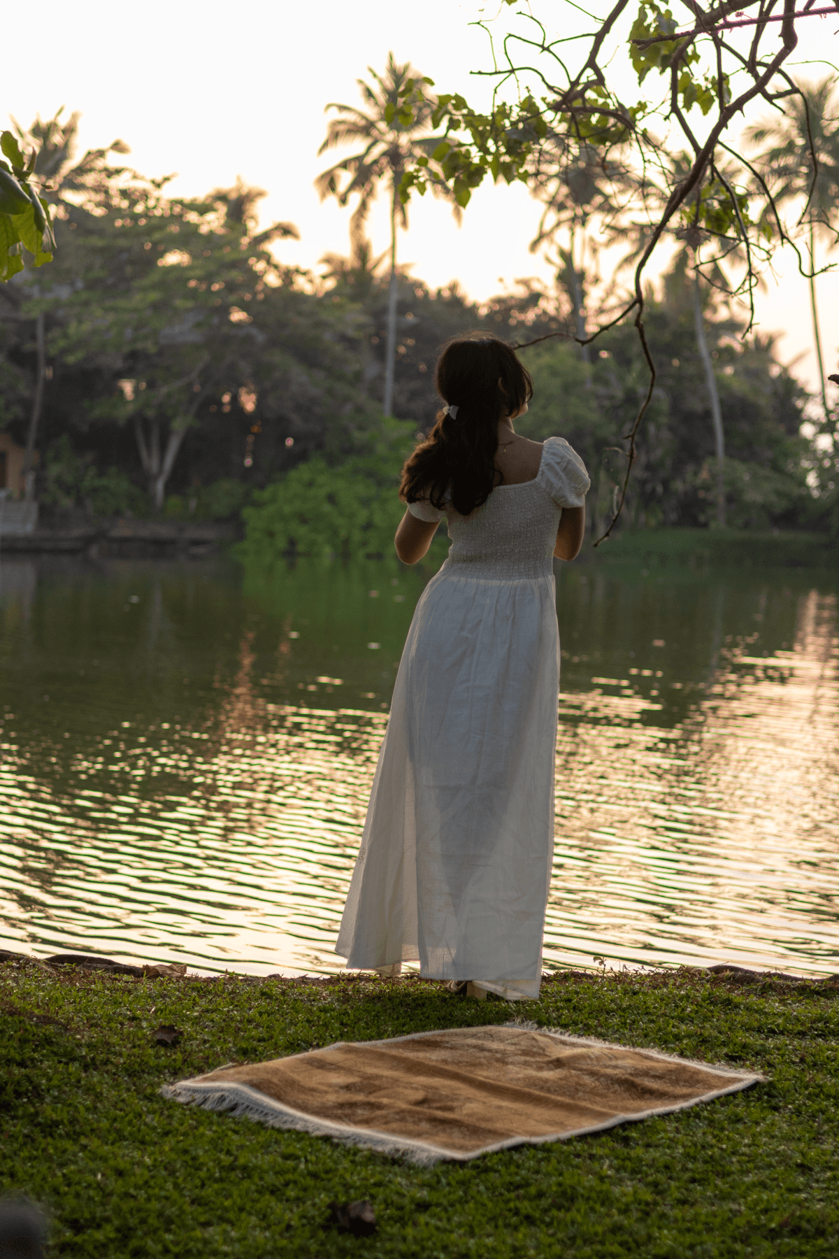 Riverbank at golden hour
