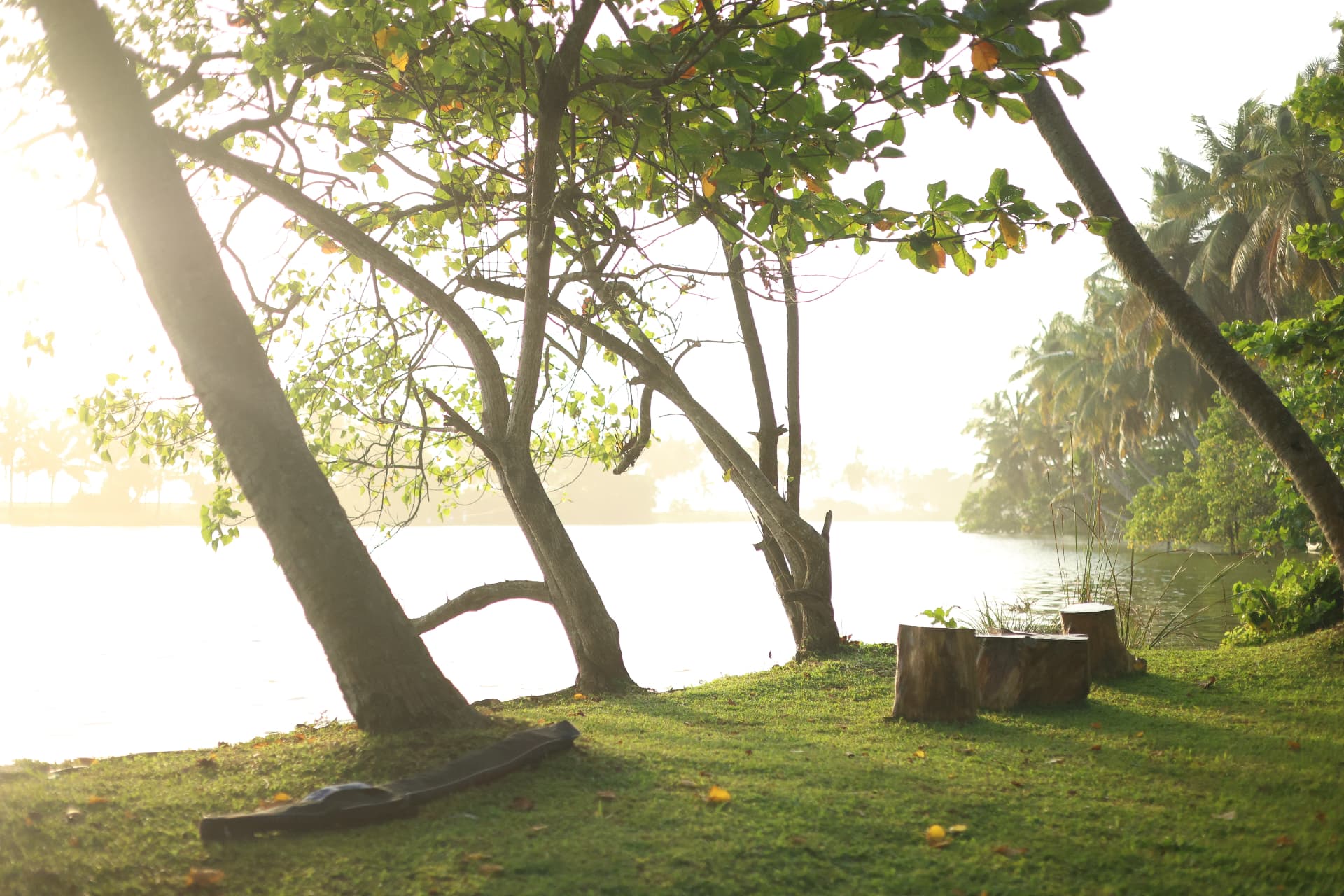 Sunset over the river at River Loom