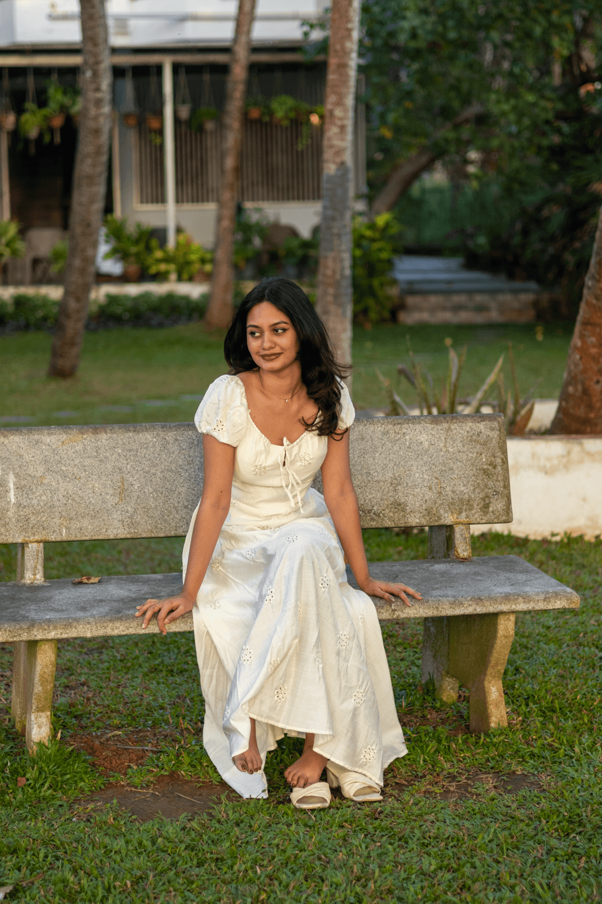 Property façade from the garden