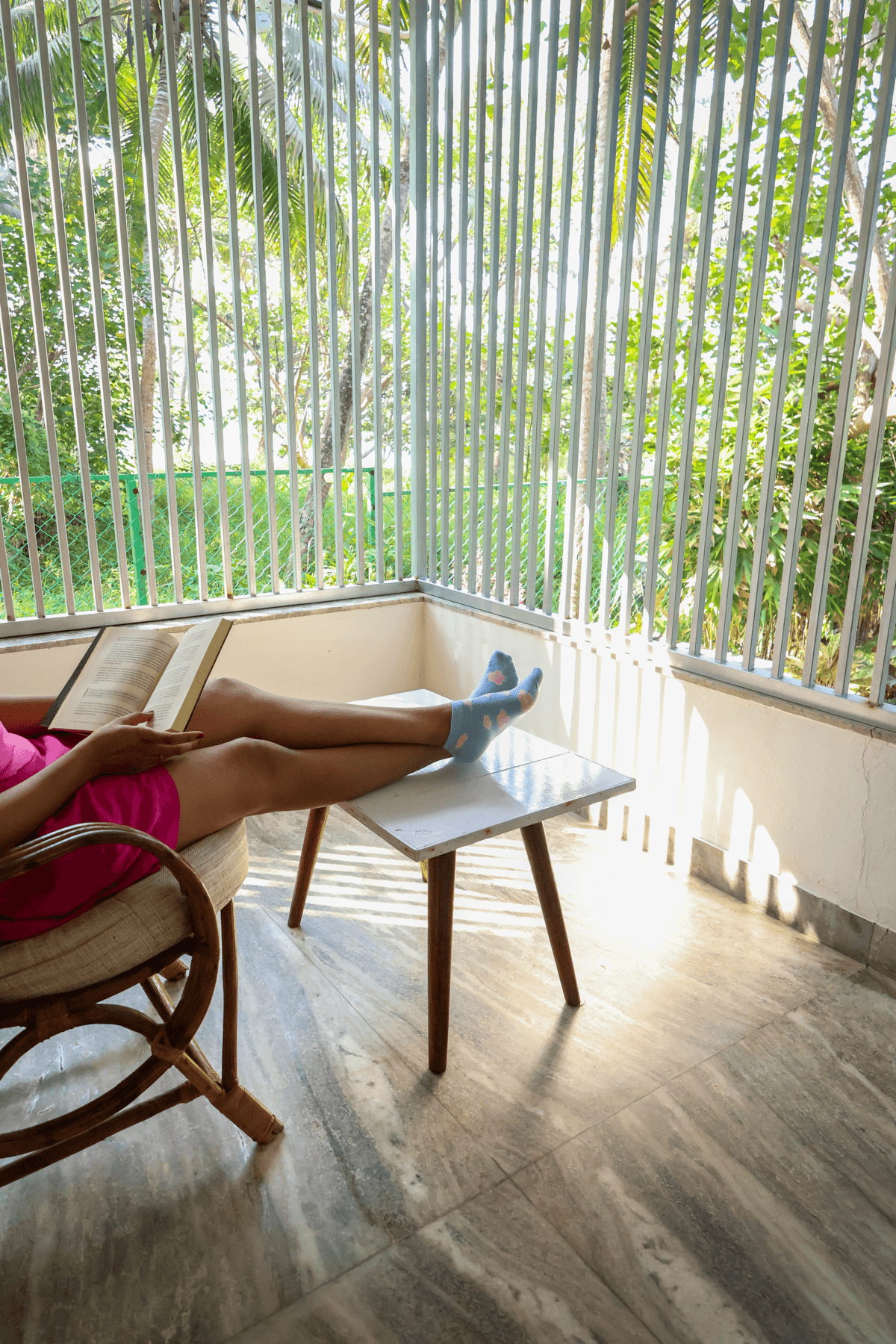Rocking chair on the veranda